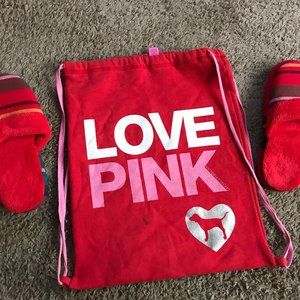 Victoria's Secret Bag, Slippers and Case Lot